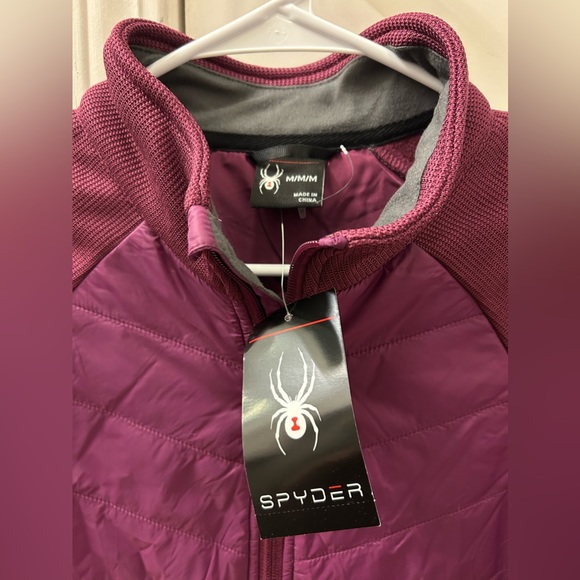 NWT Spyder Nova Mixed Media Zip Jacket - Picture 3 of 10